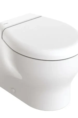 Professionale WC Nautico Tecma Elegance Short 2G 24V con Deep Bowl e Touch Control - Design Compatto per Spazi Ridotti