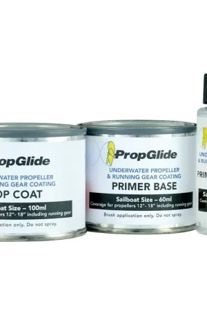 Economico Kit Vernice Siliconica PROPGLIDE® 175 ml - Rivestimento Foul-Release per Maggiore Efficienza e Prestazioni di Eliche e Piedi Poppieri per Imbarcazioni