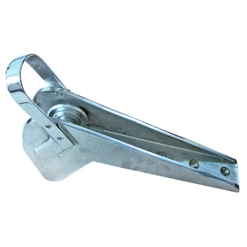Musone di Prua Inox AISI 316 mm. 590 per Ancore Tipo Bruce - Modello Fisso Lucidato a Specchio con Anello di Sicurezza e Puleggia in Acciaio Inox Promozione