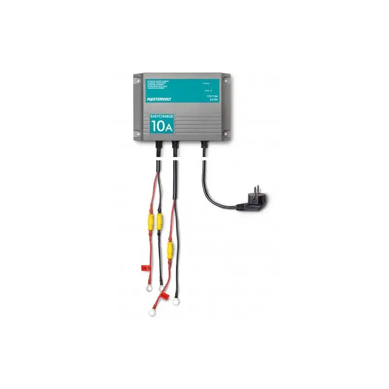 Caricabatteria Waterproof Mastervolt Easy Charge 10A - IP68, Tecnologia Sense-Send™, 2 Uscite Isolate per Batterie Piombo, AGM e Gel, Cavo 1,2 mt e Spina Euro Inclusa Prezzo Conveniente