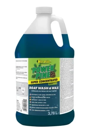 Power Pine Wash e Wax 3,78lt - Detergente Biodegradabile per Pulizia e Lucidatura di Superfici Nautiche in Vetro, Plastica e Metallo Offerta Lampo