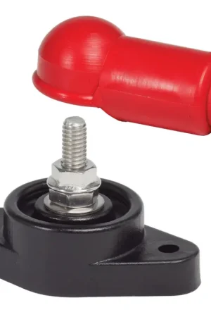 Connettori per Cavi ad Alto Amperaggio Blue Sea - Base in Materiale Termoplastico Rinforzato con Perno in Acciaio Inox e Cappuccio Rosso di Protezione - Rif. Originale 2011 Di Tendenza