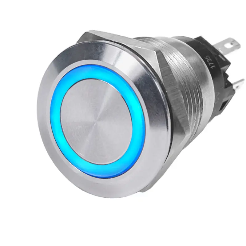 Professionale Interruttore a LED Impermeabile Blue Sea 12V in Acciaio Inox 316 - Resistente alla Corrosione e Protezione IP67 - Sicurezza contro Inversione di Polarità