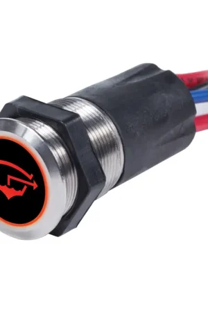 Esclusivo Interruttori Retroilluminati Blue Sea in Acciaio Inox 316 - Impermeabili IP67 con Led Blu e Rosso e 5 Etichette Nautiche per Vela e Barche
