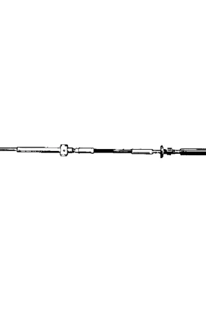 Popolare Cavo Telecomando Mach14 Ultraflex - Alta Efficienza e Flessibilità Ø 8 per Motori Johnson, Evinrude e OMC (Corsa mm 75)
