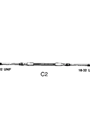Subito Disponibile Cavo Telecomando C2 Ultraflex - Ø 7 mm per Motori Entrobordo e Fuoribordo (Chrysler, Yamaha, Suzuki, Mariner, Force, Selva, Tohatsu, Honda, Nissan) - Corsa 87 mm