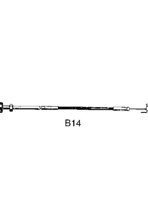 Cavo Stop Ultraflex B14 - Ø 7 mm per Arresto Motori Entrobordo e Applicazioni Varie, Completo di Terminale e Piastrina, Corsa 70 mm Ultimissimo Modello