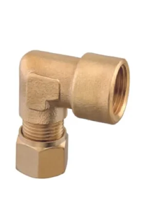 Quantità Limitata Raccordo Curvo Femmina a 90° in Ottone con Ogiva - Guidi Rubinetteria per Nautica
