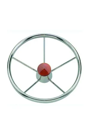 Volante in Acciaio Inox a 5 Razze con Cono Universale e Impugnatura Ovalizzata - Savoretti Novità