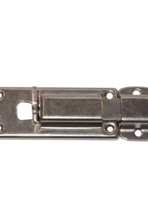 Catenaccio Inox Extraleggero con Portalucchetto - Dimensioni 100x27 mm per Nautica e Barche Quantità Limitata
