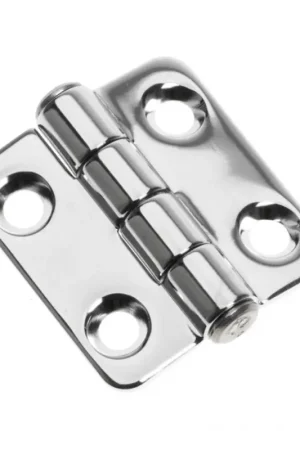 Promo Stagionale Cerniera Inox Lucidata a Specchio 40x38 mm - Acciaio AISI 316 con Perno Ø 9 mm, Spessore 2 mm