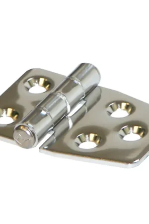 Cerniera in Acciaio Inox AISI 316 Lucidata a Specchio - 59x40 mm, Spessore 2 mm - Perfetta per Nautica e Vela Subito Disponibile