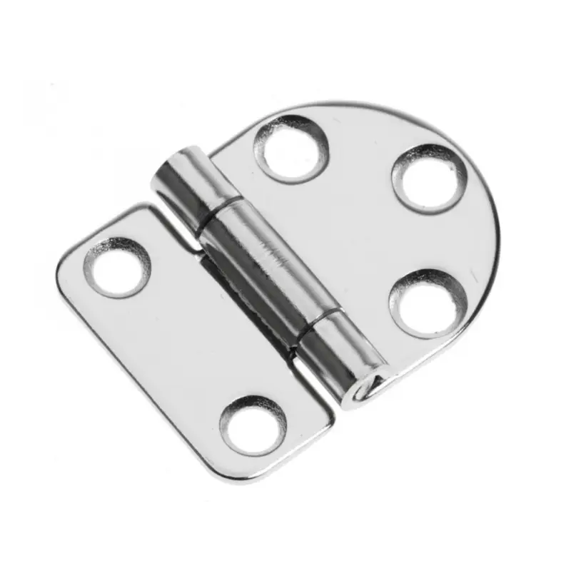 Nuova Collezione Cerniera in Acciaio Inox AISI 304 Lucidata a Specchio mm. 40x30 - Spessore mm. 2, Perno Ø mm. 9 - Attrezzatura Nautica di Alta Qualità
