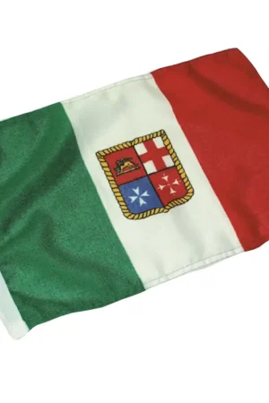 Bandiera Italia Marina Mercantile in Poliestere Economico - Adria Bandiere per Vela e Nautica Direttamente Dal Produttore
