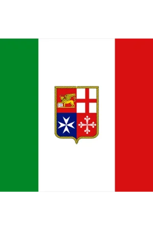 Quantità Limitata Bandiera Adesiva in PVC Lucido Marina Mercantile Italiana - Perfetta per Vela e Nautica