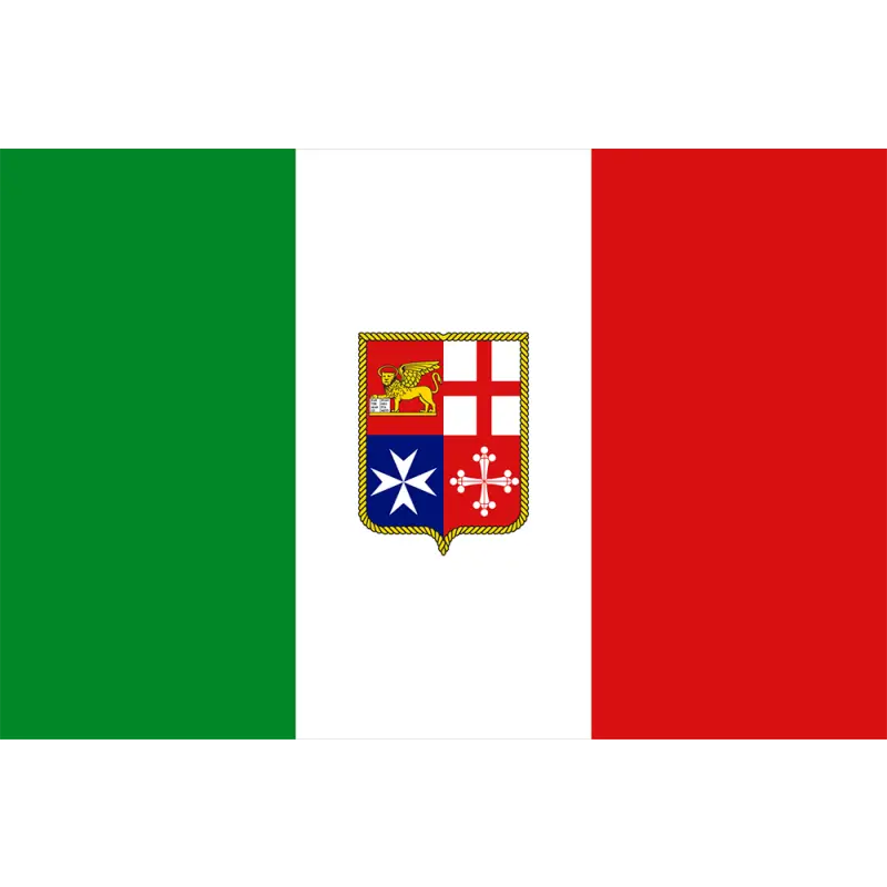 Quantità Limitata Bandiera Adesiva in PVC Lucido Marina Mercantile Italiana - Perfetta per Vela e Nautica
