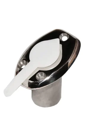 Vendita Finale Supporto da Incasso in Acciaio Inox AISI 316 con Inserto a Baionetta per Aste Portabandiera - Base Nautica di Alta Qualità per Barche