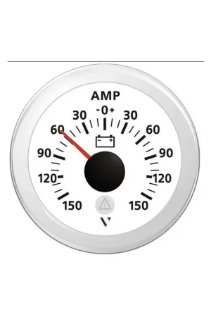 Offerta Limitata Amperometro VDO Marine Ø 52 mm con Illuminazione LED Rossa - Strumento Stagno IP67 per Nautica