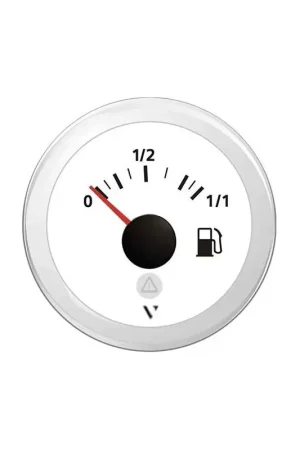 Indicatore Carburante VDO Marine 10/180 Ohm Ø 52 mm - Strumento Stagno IP67 con LED Illuminato e Cornice Tonda per Barche e Nautica Quantità Limitata