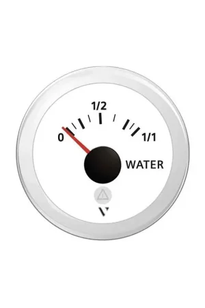 Indicatore di Livello Acque Chiare Ø 52 mm - Strumento Stagno IP67 con LED Rosso e Cornice Tonda - VDO Marine Soddisfatti O Rimborsati