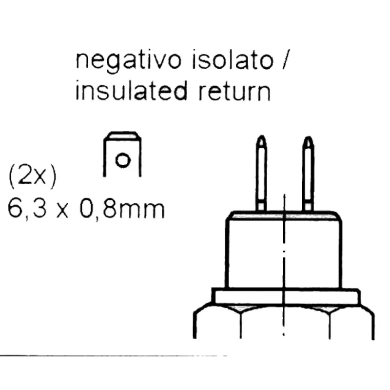 Sensore di Temperatura Acqua VDO Marine G6 - Range di 40° a 120°C - Art. Vdo 323-805-001-004N Soddisfatti O Rimborsati