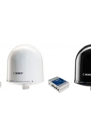 Spedizione Espresso Antenna Wi-Fi 5G Plus Scout - Internet Superveloce per Imbarcazioni fino a 150 Utenti, Streaming HD e Connettività fino a 20 Miglia dalla Costa
