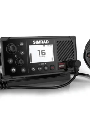 Compra Online Cornetta Wireless per VHF/AIS Simrad RS40 - Libertà di Comunicazione a Bordo, Ricarica Induzione, 100m Portata, Impermeabile per Vela e Nautica