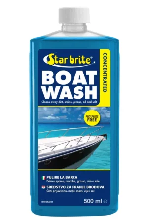 Affare Detergente Nautico Starbrite per Scafi e Coperte - Formula Biodegradabile, Dosaggio Ridotto: 3 Tappi per Barche fino a 7 Metri, Senza Residui, Non Rimuove Cera o Lucido