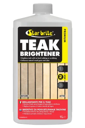 Sbiancante per Teak Starbrite - Ravviva e Sottolinea le Venature del Legno, Facile da Usare per il Restauro delle Barche Prezzo Conveniente