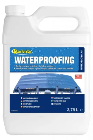 Non Perdere Impermeabilizzante Starbrite Waterproofing - Ripristina l'Idrorepellenza per Tessuti Nautici e Protegge dai Raggi UV
