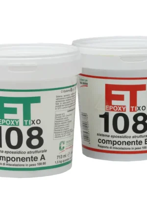 Offerta Lampo C-systems ET 108 - Sistema Epossidico Tixotropico per Incollaggi e Riparazioni Nautiche - Alta Resa (350-450 g/mq) - Per Legno e Vetroresina