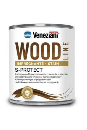 Impregnante per Legno S-Protect Veneziani - Protezione Avanzata per Imbarcazioni e Legno, Resa di 30 m² Non Perdere
