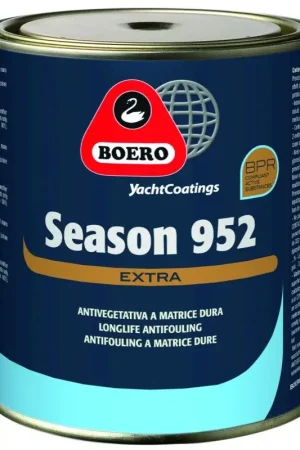 Antivegetativa Season 952 Extra - Protezione Stagionale Professionale per Barche, 8 mq/lt, adatta a Tutti i Tipi di Acque Soddisfatti O Rimborsati