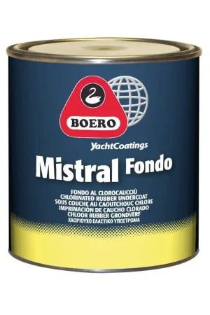Mistral Fondo Anticorrosivo Monocomponente al Clorocaucciù - Impermeabilizzante per Superfici Immersa in Colore Grigio Metallico Spedizione Espresso