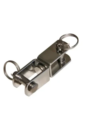 Girella in Acciaio Inox Viadana con Perni Sfilabili - Capienza 1800 Kg, Larghezza 14 mm, Interasse 42 mm, Perno Ø 8 mm Spedizione Espresso