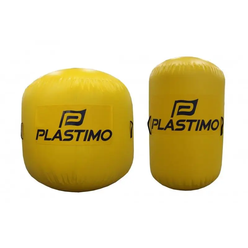 Di Tendenza Boa da Regata Plastimo in PVC Giallo con Maniglie e Tasca Pubblicitaria - Resistente ai Raggi UV e Sgonfiamento Rapido
