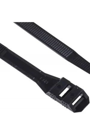 Popolare Fascette Nylon Doppia Chiusura CROSSEVEN - Set di 100 Pezzi, Alta Tenuta, Resistenza al Fuoco 94V-2, Intervallo di Temperatura da -40°C a 85°C, Certificazione REACH e RoHS, CE.