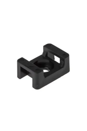 Supporto a Sella in Nylon per Fascette - Confezione da 100 pz con Foro per Vite o Rivetto, Passaggio Fascette fino a 9 mm Direttamente Dal Produttore