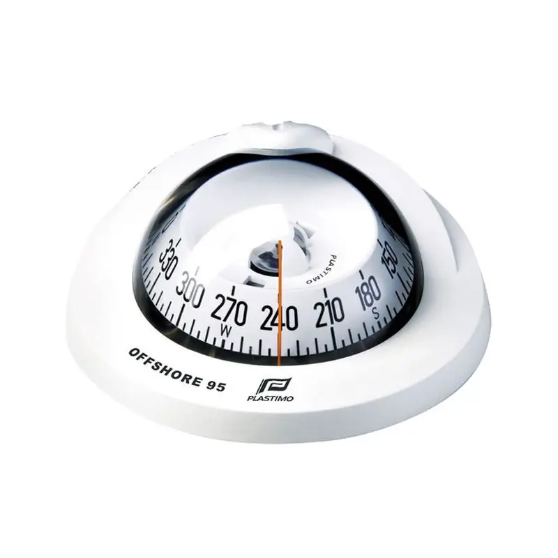 Compra Oggi Stesso Bussola Offshore 95 da Incasso con Illuminazione LED - Ø Apparente 81 mm, Graduazione ogni 5° per Barche a Motore da 6 a 10 mt - Plastimo