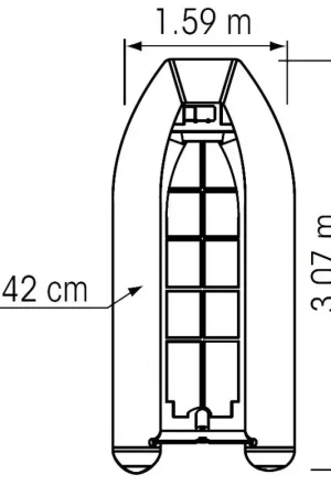 Tender Yacht Plastimo in Alluminio a V - Vela e Nautica - Scafo Resistente e Sicuro con Sacco Trasporto, Kit Riparazione e Remi Inclusi per Spostamenti Rapidi in Mare Affare