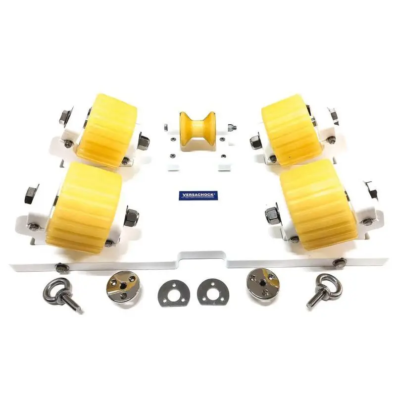 VersaChock VC4 Roller - Piastra con 4 Rulli per Supporto Tender e Moto d'Acqua, Regolazione Automatica da 0-24° Ultima Occasione