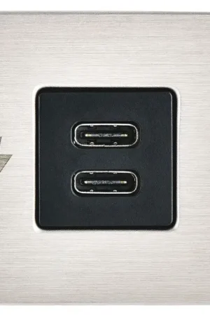 Presa Doppia USB-A + USB-C SCANSTRUT Tile per Interni Marini - Installazione Facile e Design Elegante Direttamente Dal Produttore