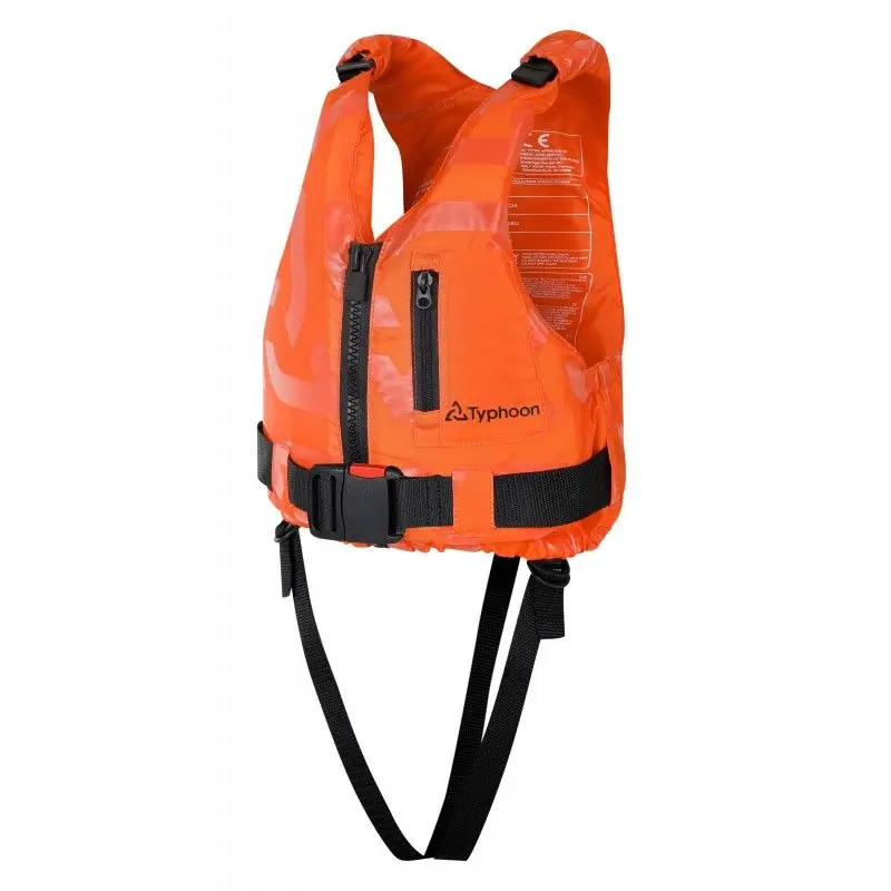 Must-Have Gilet di salvataggio Typhoon Hudson 50N Junior Arancione per bambini 30/40 kg con tasca e cerniera