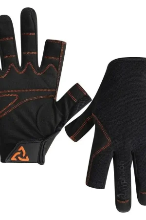 Guanti interi Essential Typhoon tg. M traspiranti ed elasticizzati con imbottitura rinforzata 3 mm sul palmo e chiusura a strappo. Ultimissimo Modello
