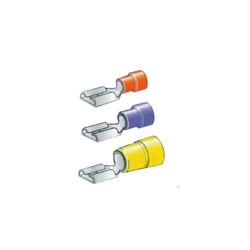 Terminale Femmina 2,8 mm Rosso - Confezione da 10 Pezzi CROSSEVEN Economico