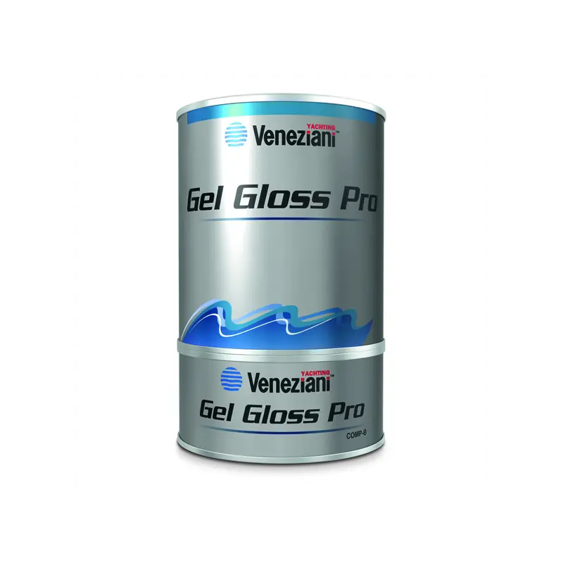Smalto Poliuretanico Bicomponente Brillante GEL GLOSS PRO BLU ATLANTIDE 0,75 LT per Barche e Nautica Economico