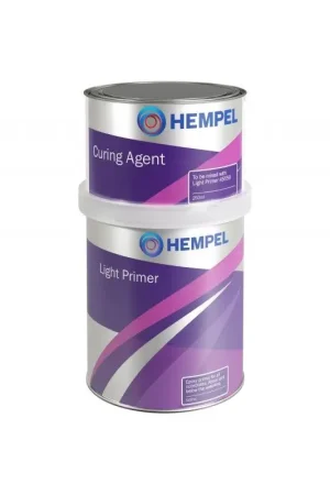 Popolare Primer Epossidico Bicomponente HEMPEL Light Primer Bianco Sporco 0,37 Lt - Protettivo per Alluminio, Vetroresina, Legno, Acciaio, Anticorrosivo, Prevenzione Vescicole Osmotiche.