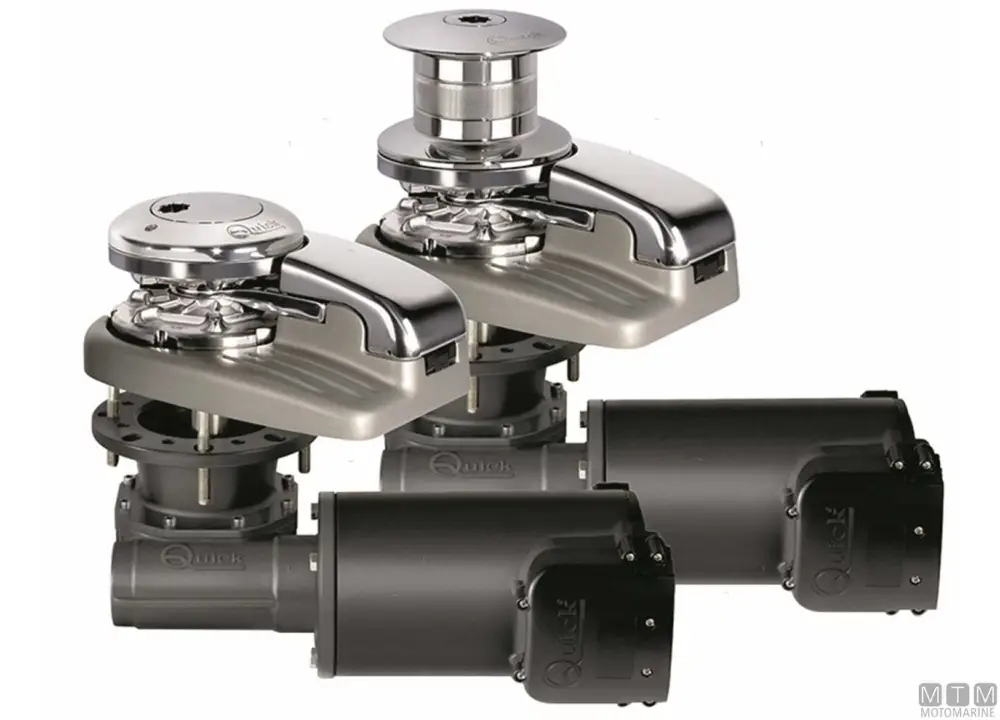 Prezzo Scontato Salpa Ancora Verticale Quick Dylan con Campana 1500 w 12 V Catena Ø 10mm