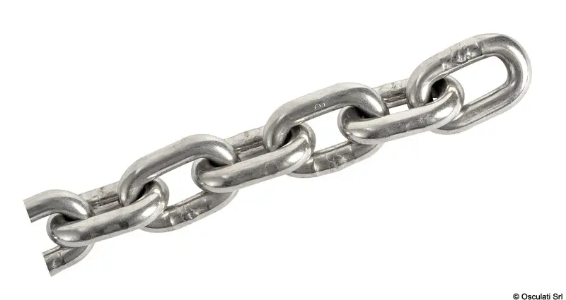 Catena Calibrata in Acciaio Inox 6 mm x 25 m Promozione Esclusiva