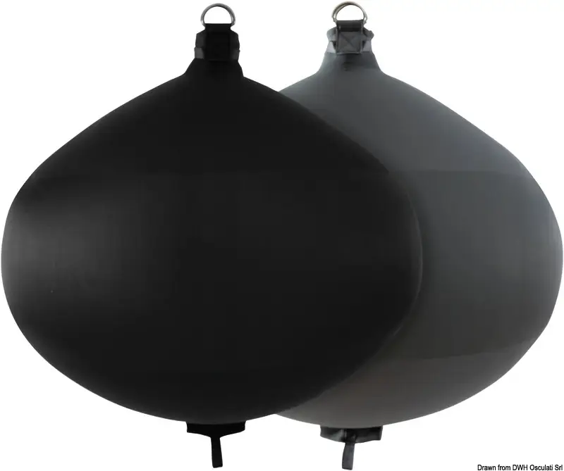 Parabordo Sferico in Tessuto Gonfiabile S60 Nero Nuovo Arrivo